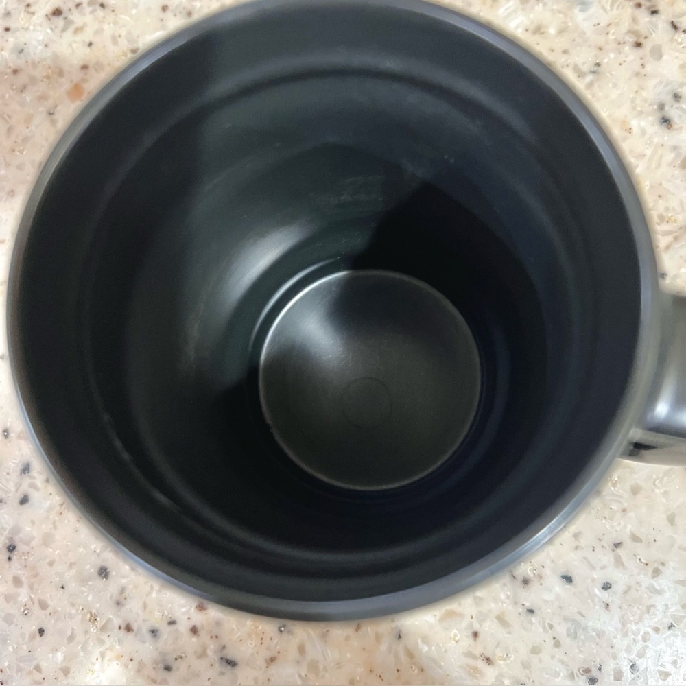Starbucks Black Ceramic Desktop Mug Silicone Nonslip Bottom with Lid 14 Fl Oz - Picture 7 of 13